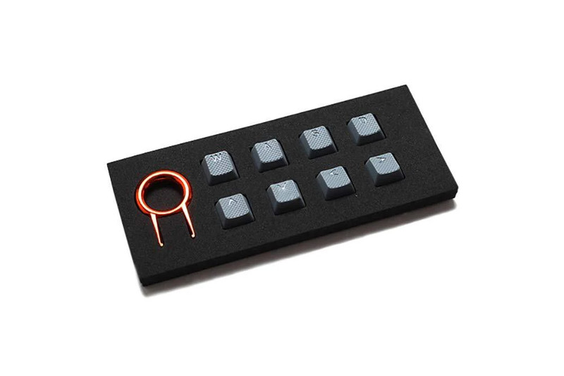 Tai-Hao 8 Key ABS Rubber Keycaps - Neon Grey - أكسسوار لوحة مفاتيح